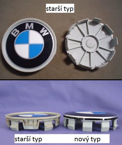 ///M středové pokličky Mpaket středy do kol 68mm kryty BMW 36136783536