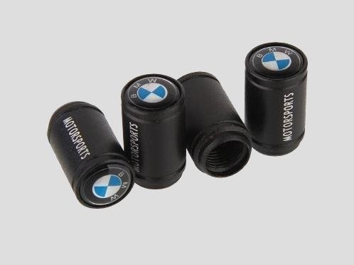 BMW kovové čepičky na ventilky Motorsport černé