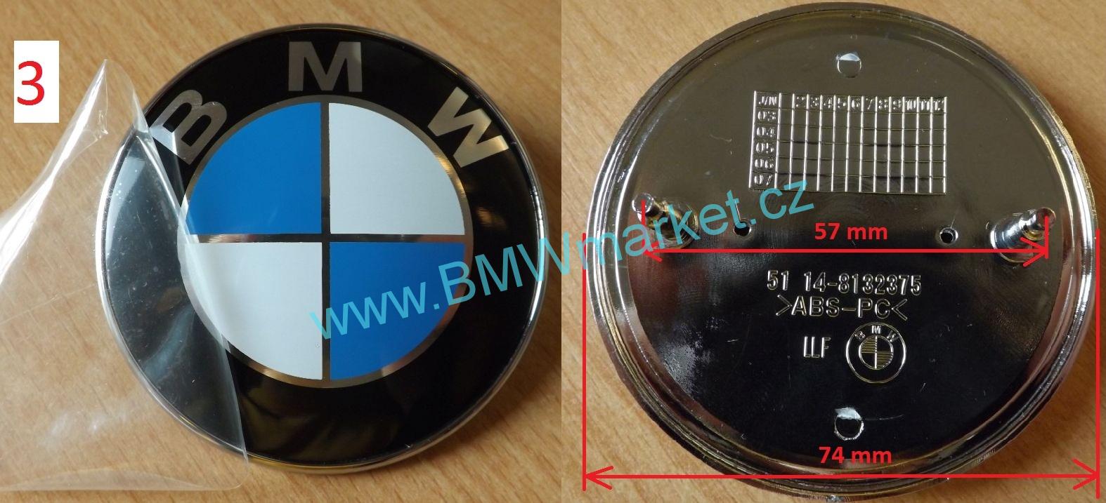Znak na kufr BMW 74mm