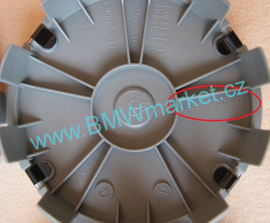 Středové pokličky krytky středy do kol 68mm originální kryty BMW 36136783536