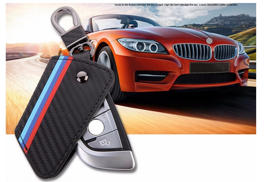 ///M vyklápěcí pouzdro na klíče BMW Mpaket klíčenka Mpower vzhled karbon