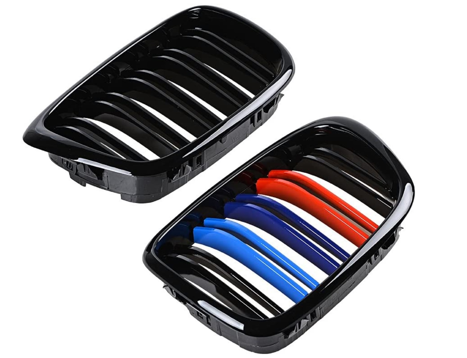 Ledvinky pro BMW E39 černé lesklé sportovní dvojité žebrování trikolora ///M